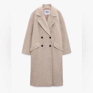 Zara Women's Soft Oversized Coat Size XXS